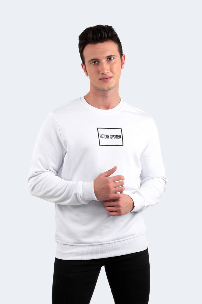 Slazenger BALA Erkek Sweatshirt Beyaz