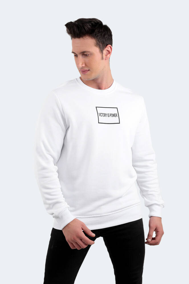 Slazenger BALA Erkek Sweatshirt Beyaz