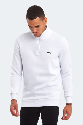 Slazenger BALBIN Erkek Sweatshirt Beyaz - Thumbnail