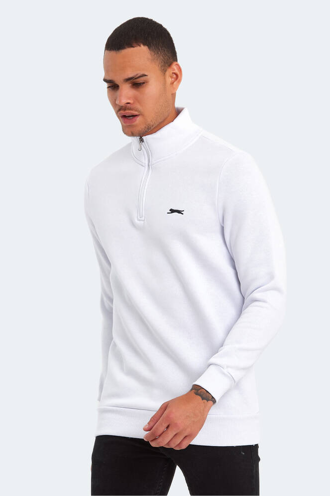 Slazenger BALBIN Erkek Sweatshirt Beyaz