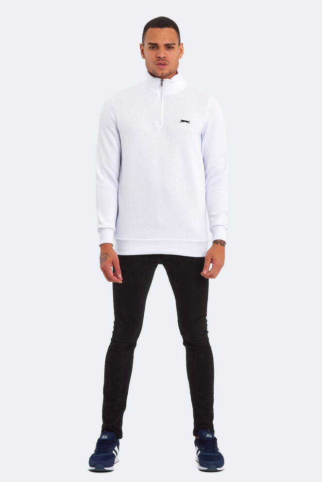 Slazenger BALBIN Erkek Sweatshirt Beyaz