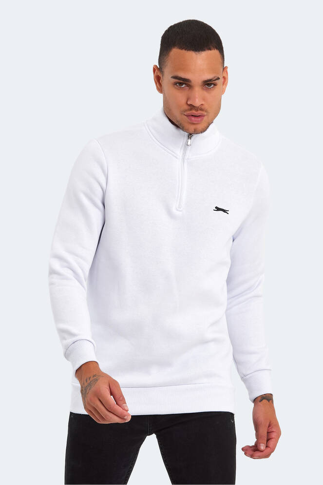 Slazenger BALBIN Erkek Sweatshirt Beyaz