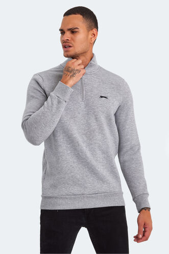 Slazenger BALBIN Erkek Sweatshirt Gri - Thumbnail