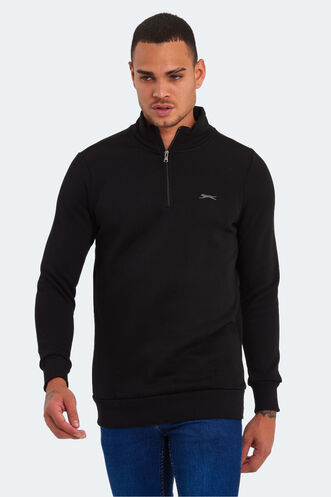 Slazenger - Slazenger BALBIN Erkek Sweatshirt Siyah