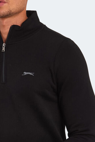 Slazenger BALBIN Men's Sweatshirt Black - Thumbnail