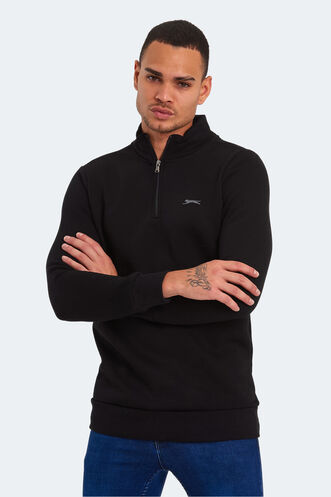 Slazenger BALBIN Men's Sweatshirt Black - Thumbnail