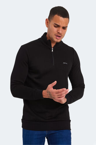 Slazenger BALBIN Men's Sweatshirt Black - Thumbnail