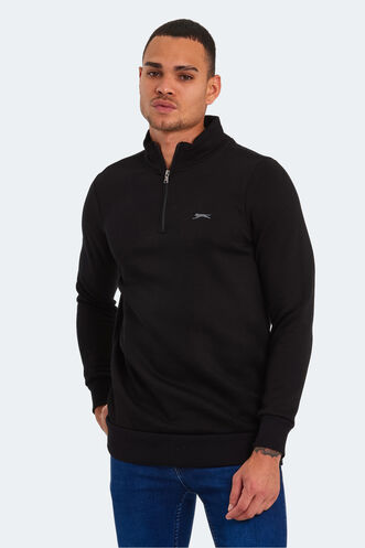 Slazenger BALBIN Men's Sweatshirt Black - Thumbnail