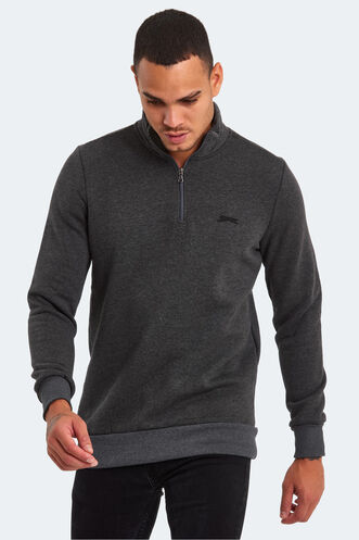 Slazenger BALBIN Men's Sweatshirt Anthracite - Thumbnail