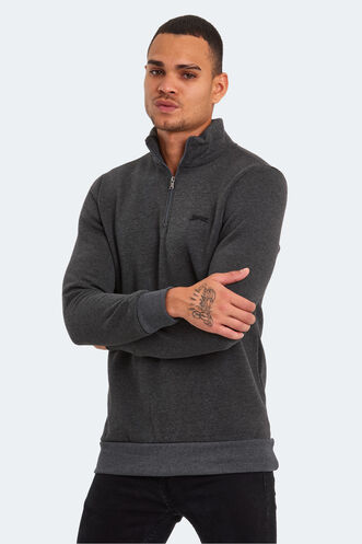 Slazenger BALBIN Men's Sweatshirt Anthracite - Thumbnail