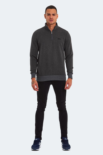 Slazenger BALBIN Men's Sweatshirt Anthracite - Thumbnail