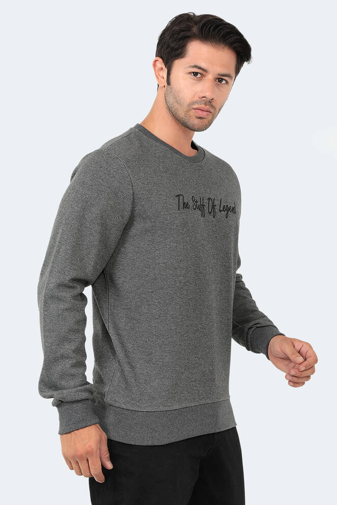 Slazenger BAR Erkek Sweatshirt Antrasit