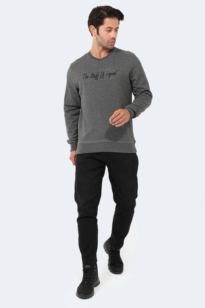 Slazenger BAR Erkek Sweatshirt Antrasit