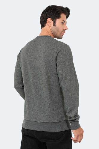 Slazenger BAR Erkek Sweatshirt Antrasit - Thumbnail