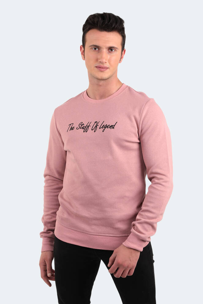 Slazenger BAR Erkek Sweatshirt Pudra