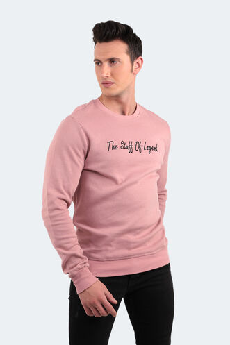 Slazenger BAR Erkek Sweatshirt Pudra - Thumbnail