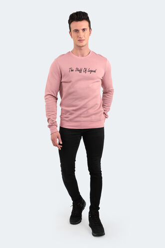 Slazenger BAR Erkek Sweatshirt Pudra - Thumbnail