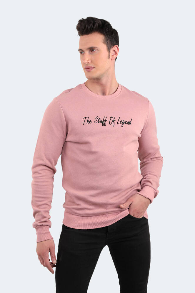 Slazenger BAR Erkek Sweatshirt Pudra