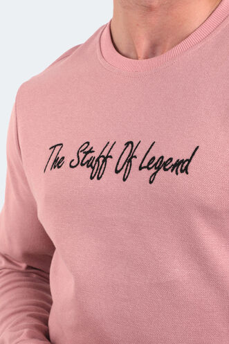 Slazenger BAR Erkek Sweatshirt Pudra - Thumbnail