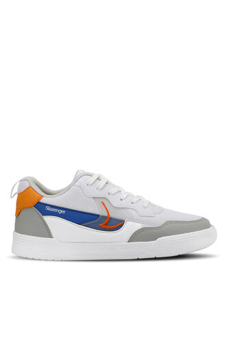 Slazenger BARBRO Sneaker Men's Shoes White - Orange - Thumbnail