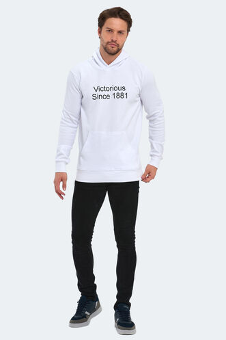 Slazenger BARNA Men's Sweatshirt White - Thumbnail