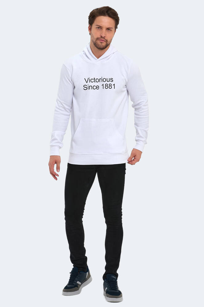 Slazenger BARNA Erkek Sweatshirt Beyaz