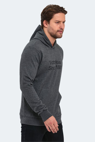 Slazenger BARNA Men's Sweatshirt Anthracite - Thumbnail