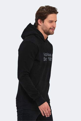 Slazenger BARNA Men's Sweatshirt Black - Thumbnail