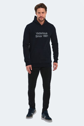 Slazenger BARNA Men's Sweatshirt Navy - Thumbnail