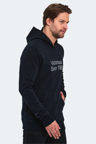 Slazenger BARNA Men's Sweatshirt Navy - Thumbnail