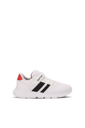 Slazenger BARREL Sneaker Boys Shoes White - Black - Thumbnail