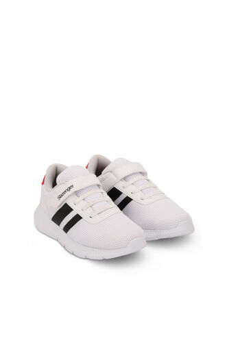 Slazenger BARREL Sneaker Boys Shoes White - Black - Thumbnail