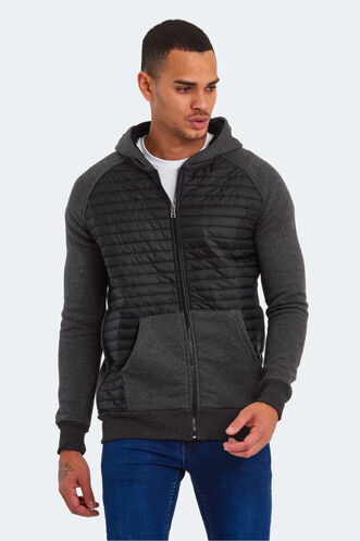 Slazenger BASS Men's Sweatshirt Anthracite - Thumbnail