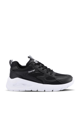 Slazenger BILBO Women's Sneaker Shoes Black - White - Thumbnail