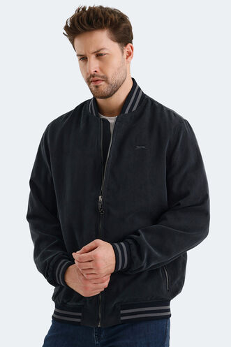 Slazenger BOMBERS Men's Coat & Jacket Dark Gray - Thumbnail