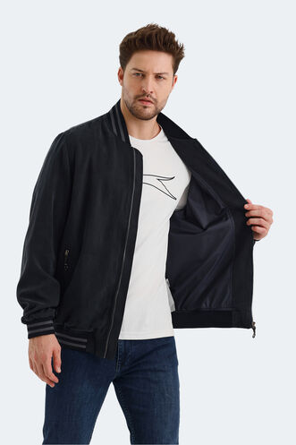 Slazenger BOMBERS Men's Coat & Jacket Dark Gray - Thumbnail