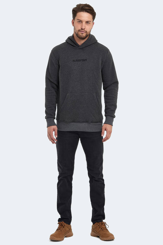 Slazenger BUSTER Erkek Sweatshirt Antrasit