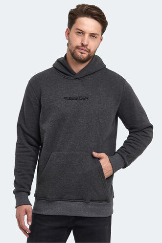 Slazenger BUSTER Erkek Sweatshirt Antrasit - Thumbnail