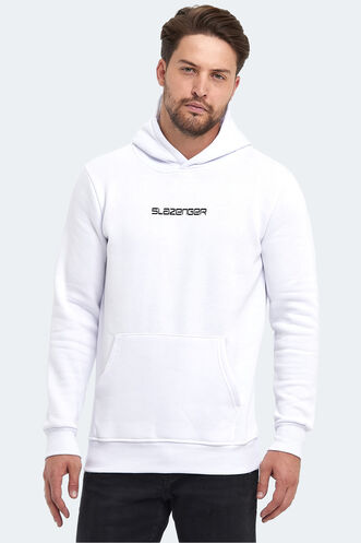 Slazenger BUSTER Erkek Sweatshirt Beyaz - Thumbnail