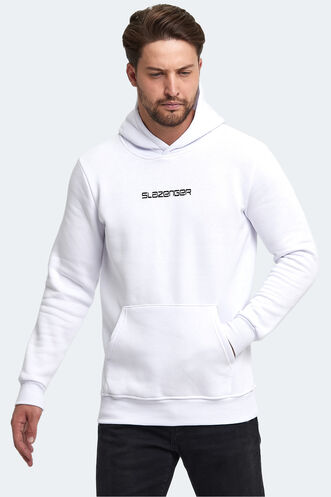 Slazenger BUSTER Erkek Sweatshirt Beyaz - Thumbnail