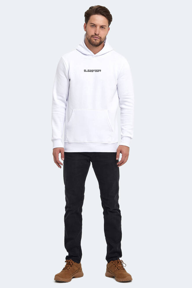 Slazenger BUSTER Erkek Sweatshirt Beyaz