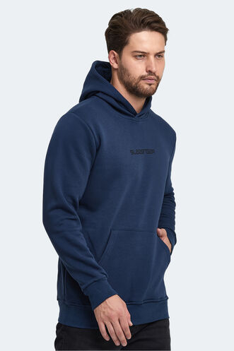 Slazenger BUSTER Erkek Sweatshirt Indigo - Thumbnail