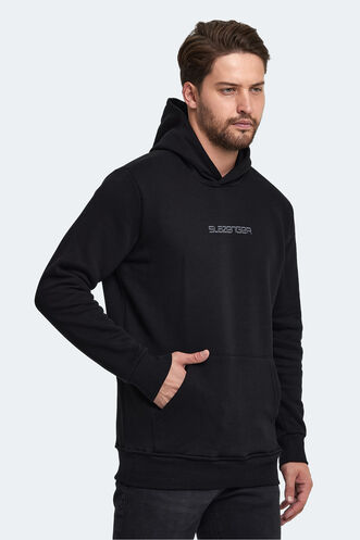 Slazenger BUSTER Erkek Sweatshirt Siyah - Thumbnail