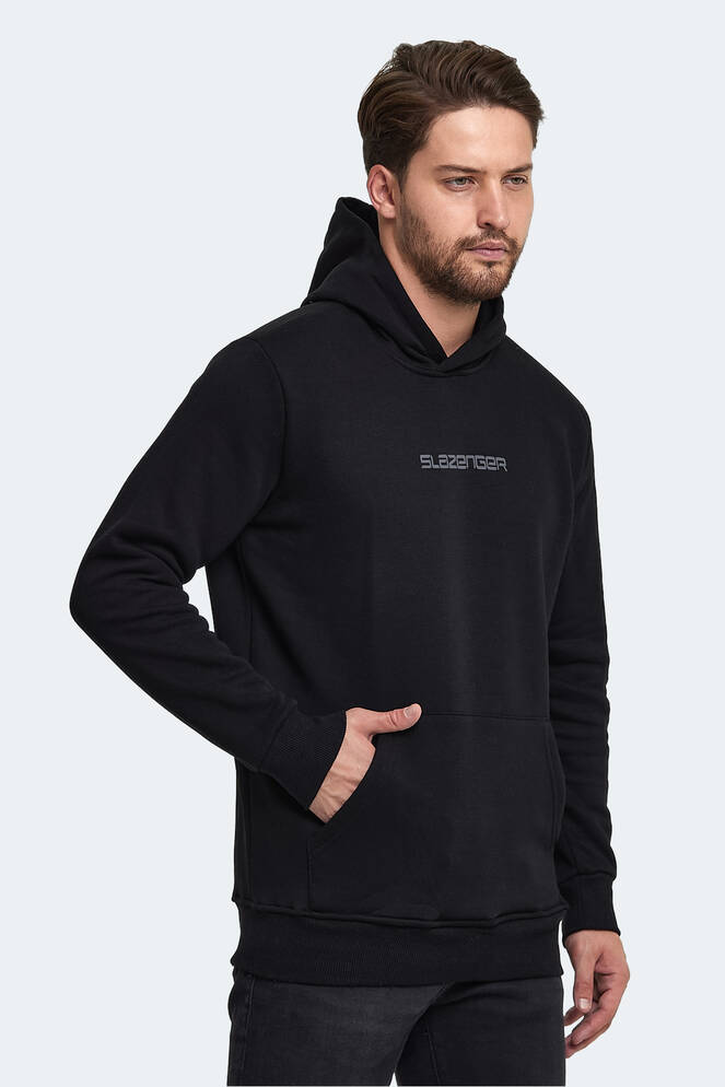 Slazenger BUSTER Erkek Sweatshirt Siyah