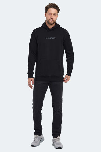 Slazenger BUSTER Erkek Sweatshirt Siyah - Thumbnail