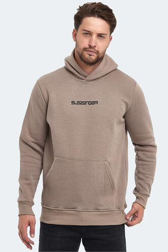 Slazenger BUSTER Men's Sweatshirt Stone Grey - Thumbnail