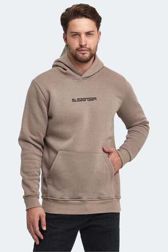 Slazenger BUSTER Men's Sweatshirt Stone Grey - Thumbnail