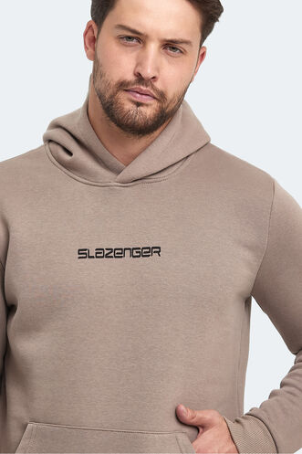 Slazenger BUSTER Men's Sweatshirt Stone Grey - Thumbnail