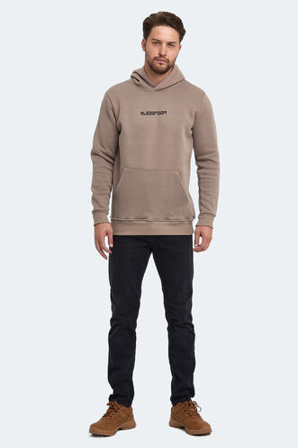 Slazenger BUSTER Men's Sweatshirt Stone Grey - Thumbnail