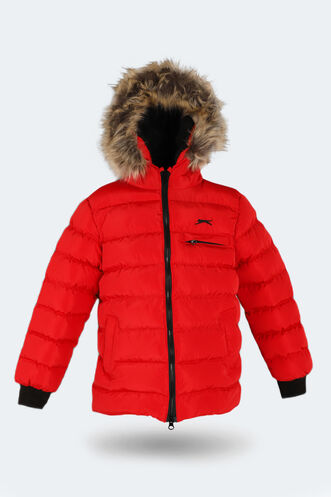 Slazenger CALISTO NEW Children's Jacket & Coat Red - Thumbnail